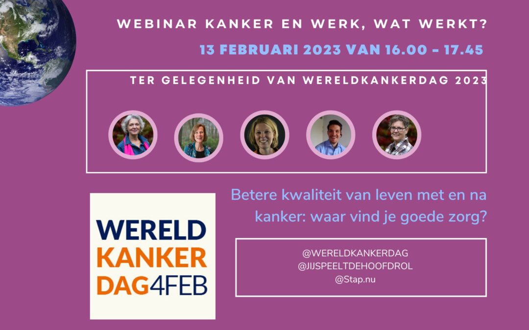 Gratis online webinar in het kader van Wereldkankerdag 2023