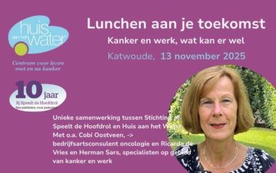 Lunchen aan je toekomst, unieke samenwerking met Huis aan het Water